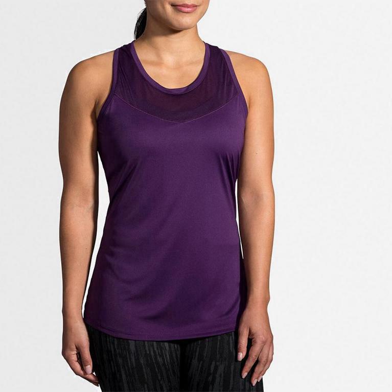 Brooks Stealth - Camiseta Sin Mangas Mujer - Moradas (NX8567214)